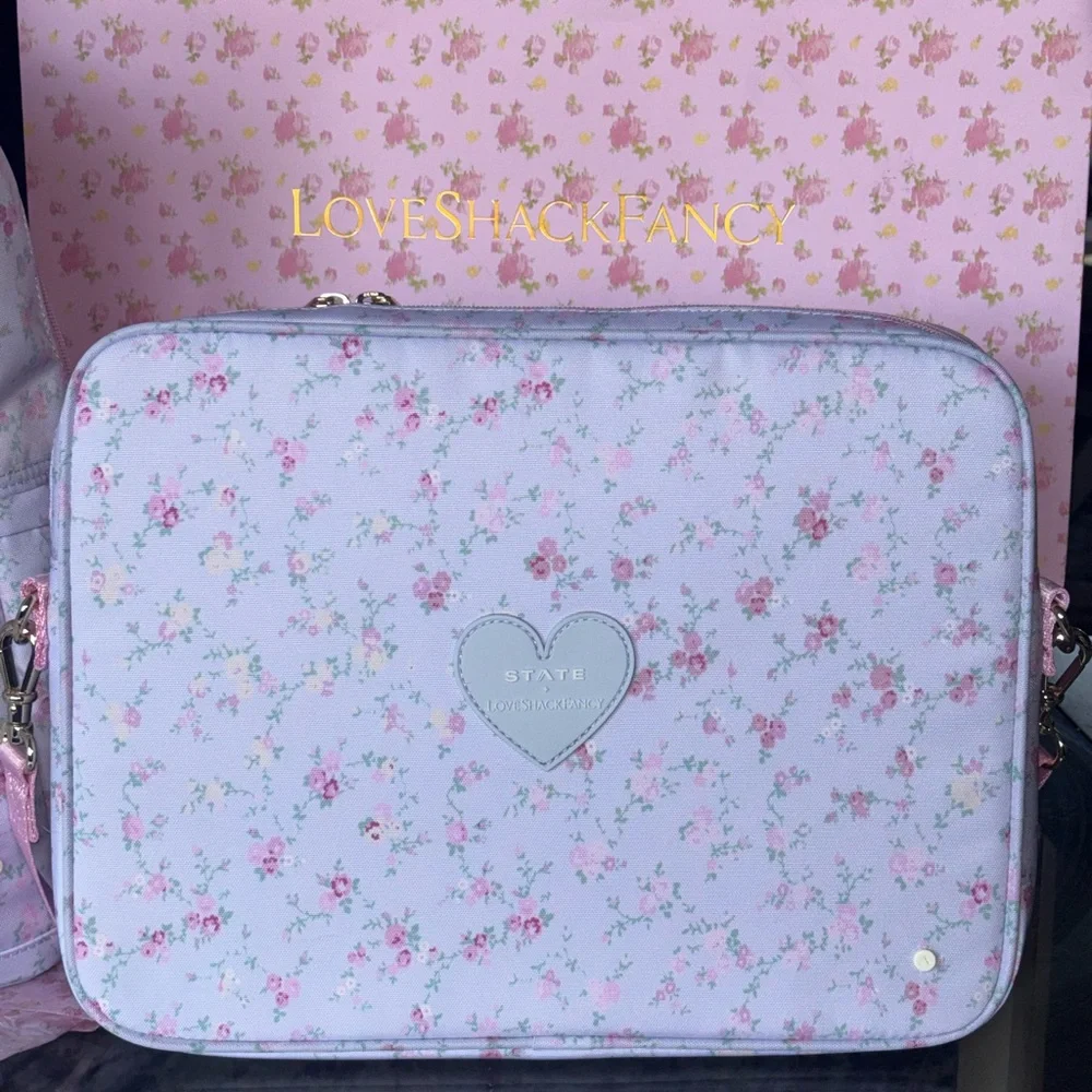 LoveShackFancy State Kane Backpack & Laptop case / carrier set - Picture 3 of 12